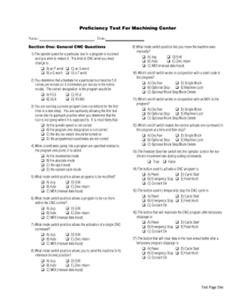 cnc machining tests|cnc machinist test pdf.